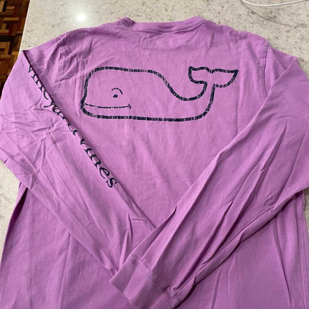 Vineyard Vines Purple Long Sleeve Shirt - Picture 5 of 5
